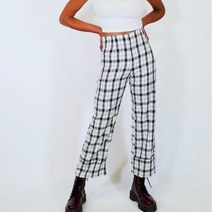 Plaid euros pants from princess polly